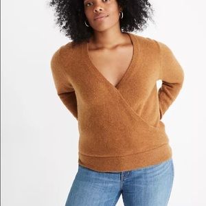 Madewell wrap-front pullover sweater size XS